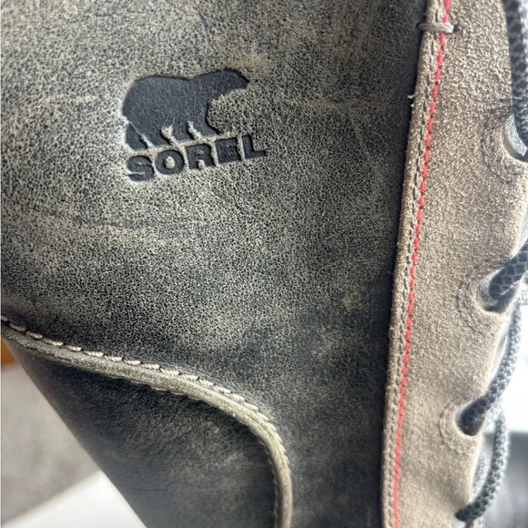 Sorel Gray and Black Lace-Up Women's Boots - Picture 5 of 9